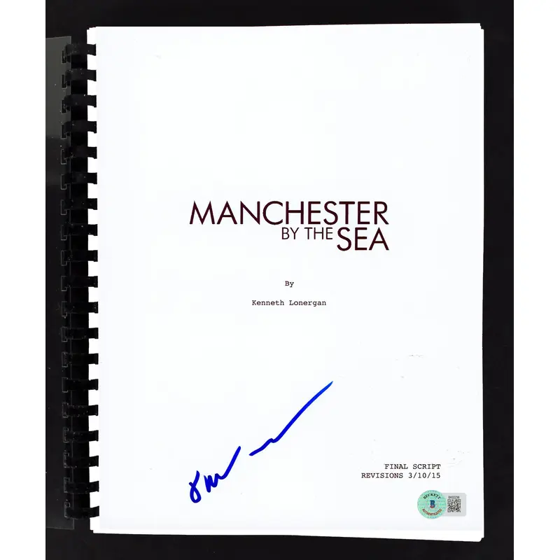 Kenneth Lonergan Manchester by the Sea Signed Movie Script BAS #BK02236