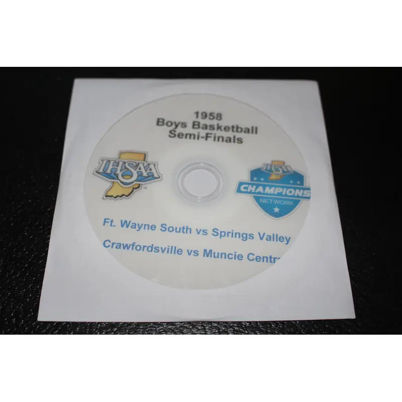 1958 Indiana High School Basketball Semi-Finals DVD