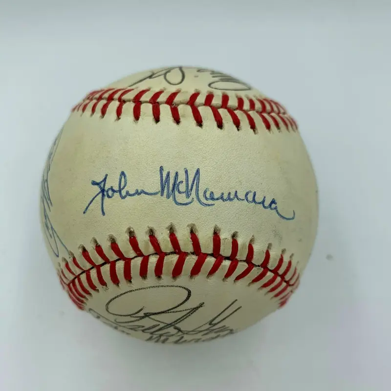 1985 California Angels Team Signed Autographed American League Baseball