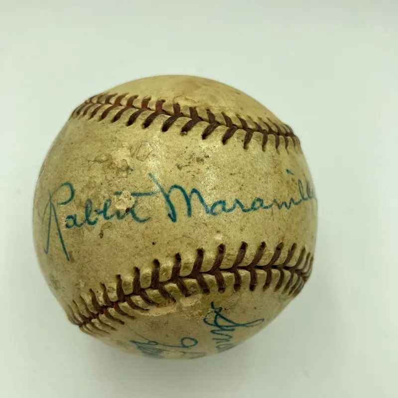 Beautiful Rabbit Maranville Sweet Spot Signed Autographed Baseball With JSA COA