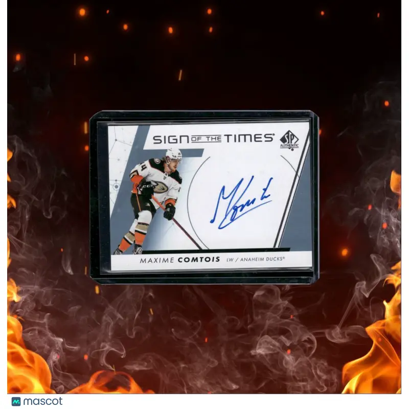 2021-22 Upper DeckSP Authentic Maxime Comtois Sign of the Times Auto #SOTT-MC