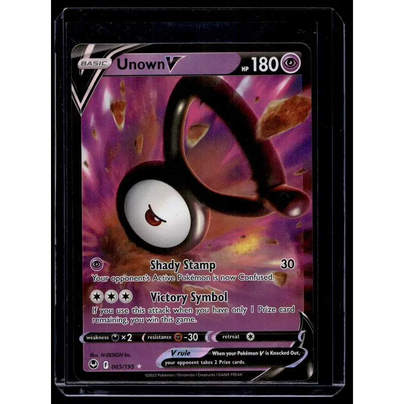 2022 Pokemon - Sword & Shield - Silver Tempest - Unown V #065