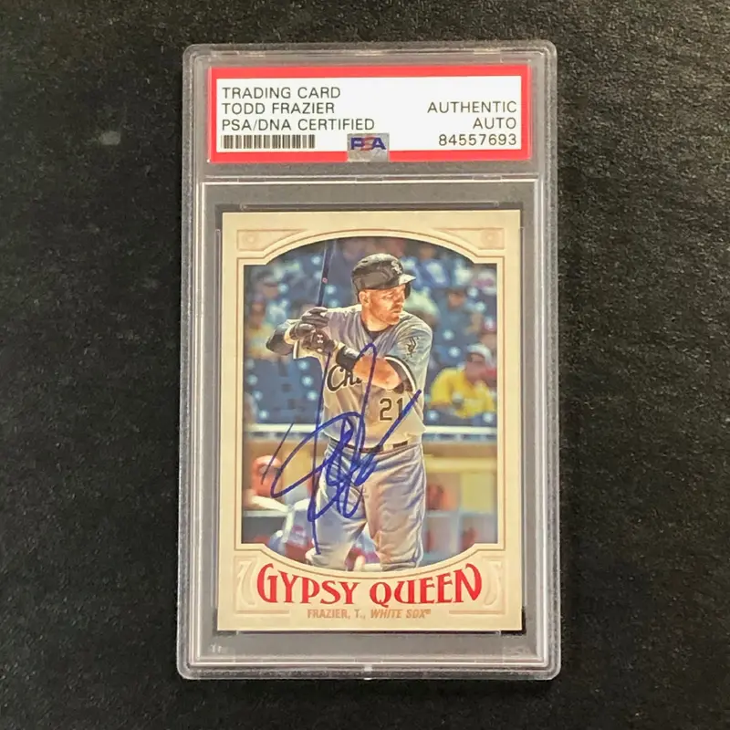 2016 Topps Gypsy Queen #20 TODD FRAZIER Signed Card PSA Slabbed Auto White Sox