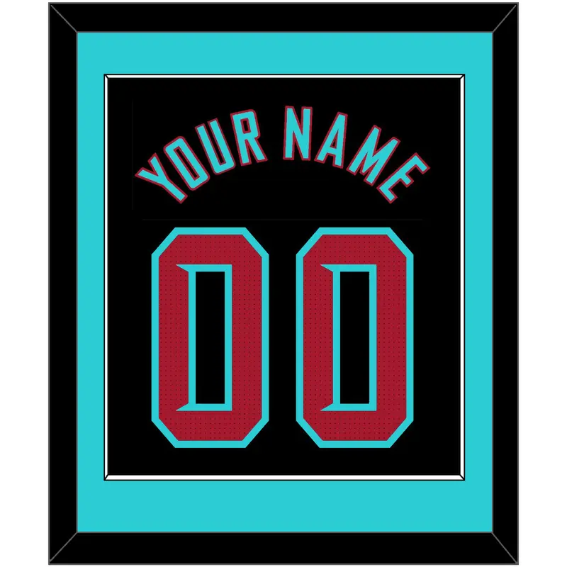 Arizona Name & Number - Alternate Black - Single Mat 3