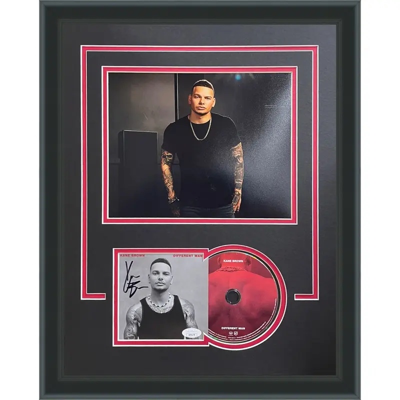 Kane Brown Autographed Different Man Deluxe Framed CD and Booklet - JSA