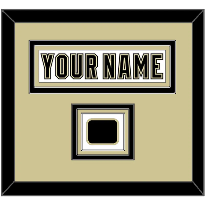 Pittsburgh Nameplate & Logo Patch - White Jersey (2002-2007) - Triple Mat 2