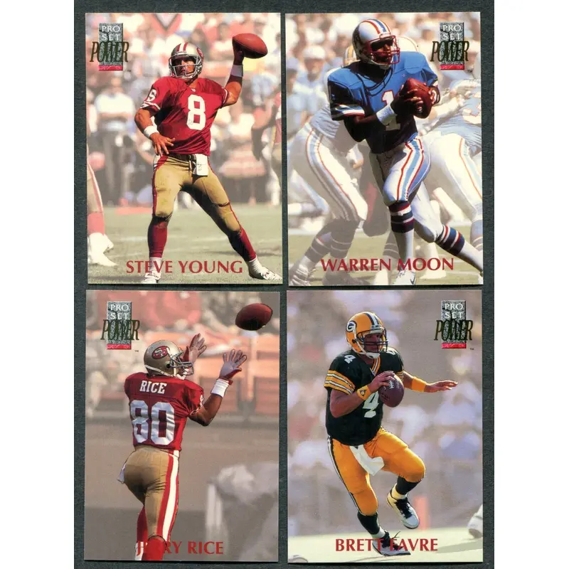 1992 Pro Set Power Football Complete Set (330)