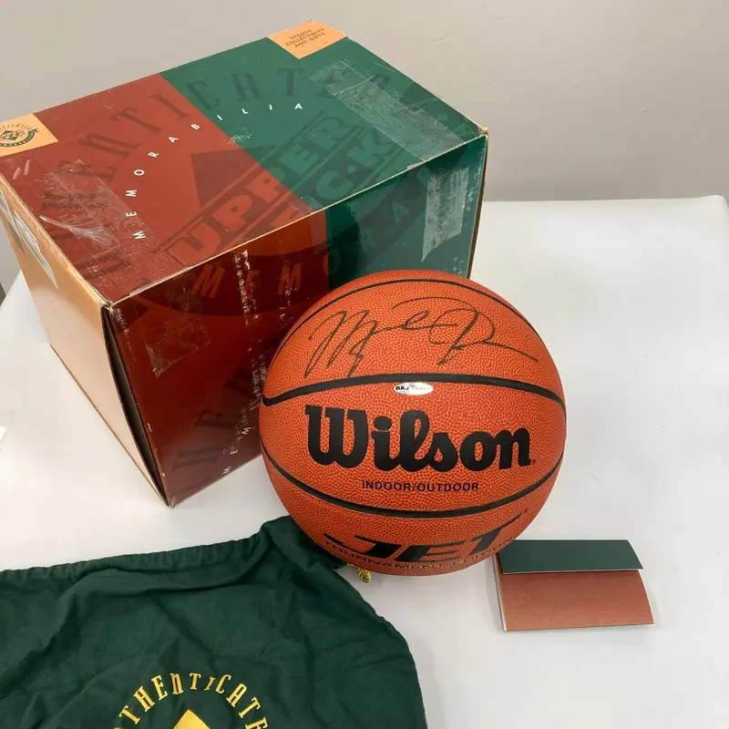 Michael Jordan Signed Autographed Basketball With UDA Upper Deck COA