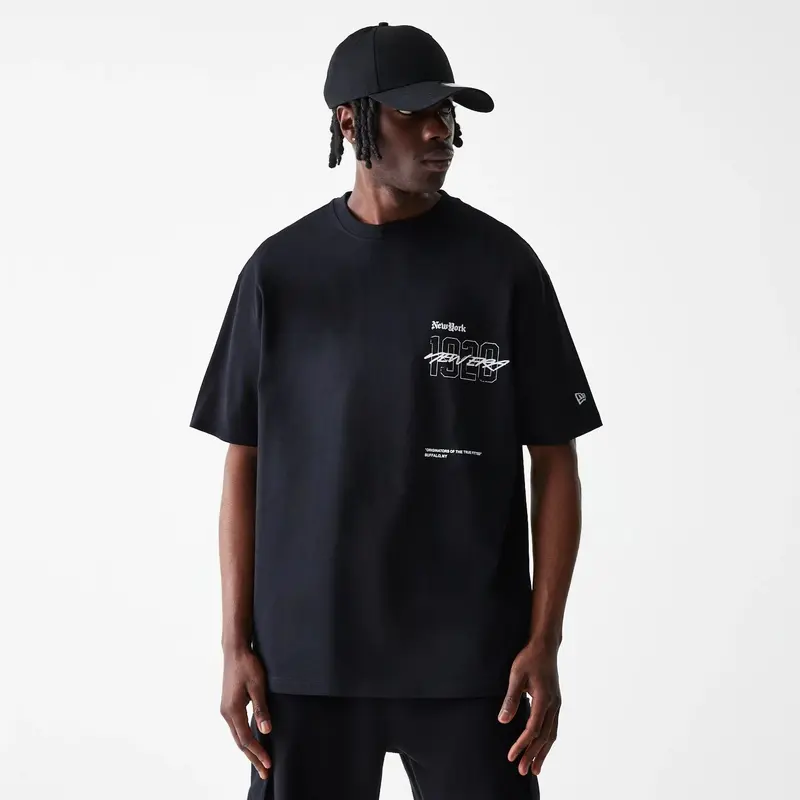 Ode To NY Black Oversized T-Shirt