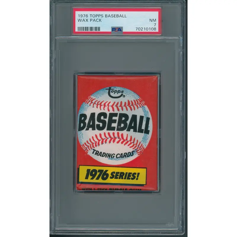 1976 Topps Baseball Unopened Wax Pack PSA 7 *0108