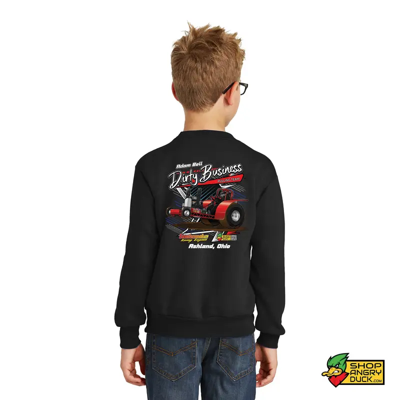 Adam Bell Dirty Business 2022 Illustrated Youth Crewneck Sweatshirt