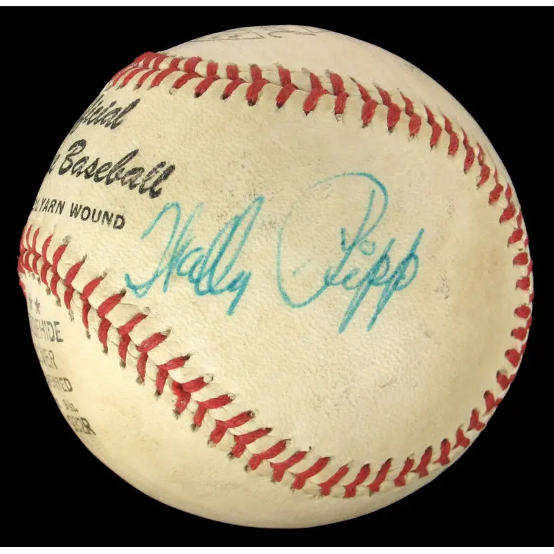 Wally Pipp Signed Baseball Replaced By Lou Gehrig With JSA COA Extremely Rare