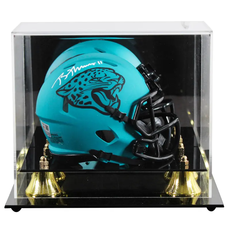Jaguars Brian Thomas Jr. Signed Rave Speed Mini Helmet W/ Case Fanatics