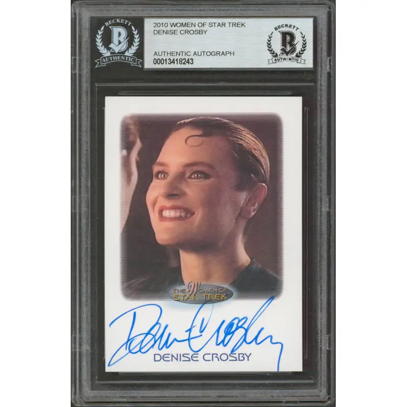 Star Trek Denise Crosby Authentic Signed 2010 Women Of Star Trek Card BAS Slab