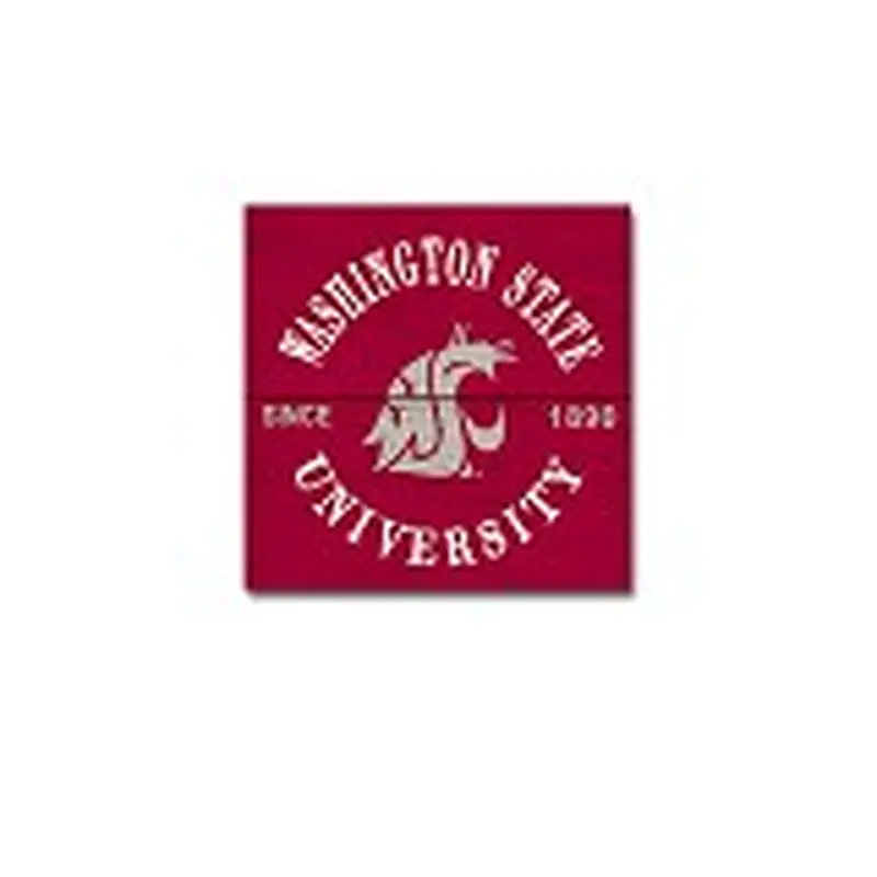 Washington State University Crimson 3x3  Wood Plank Magnet