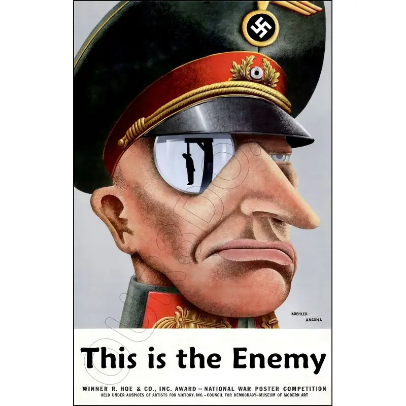 1943 WWII Poster 11X17 - This Is The Enemy - 3112