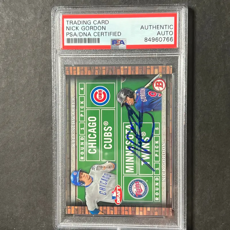 2014 Topps #DD-SG Nick Gordon Signed Card PSA Slabbed AUTO Twins