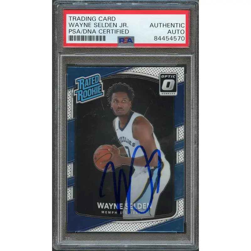 2017-18 Donruss Optic #153 Wayne Selden Signed Card AUTO PSA Slabbed RC Grizzlies