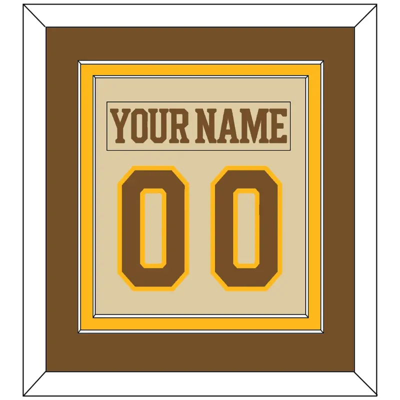 Boston Nameplate & Number (Back) Combined - Centennial Alternate Cream - Double Mat 3
