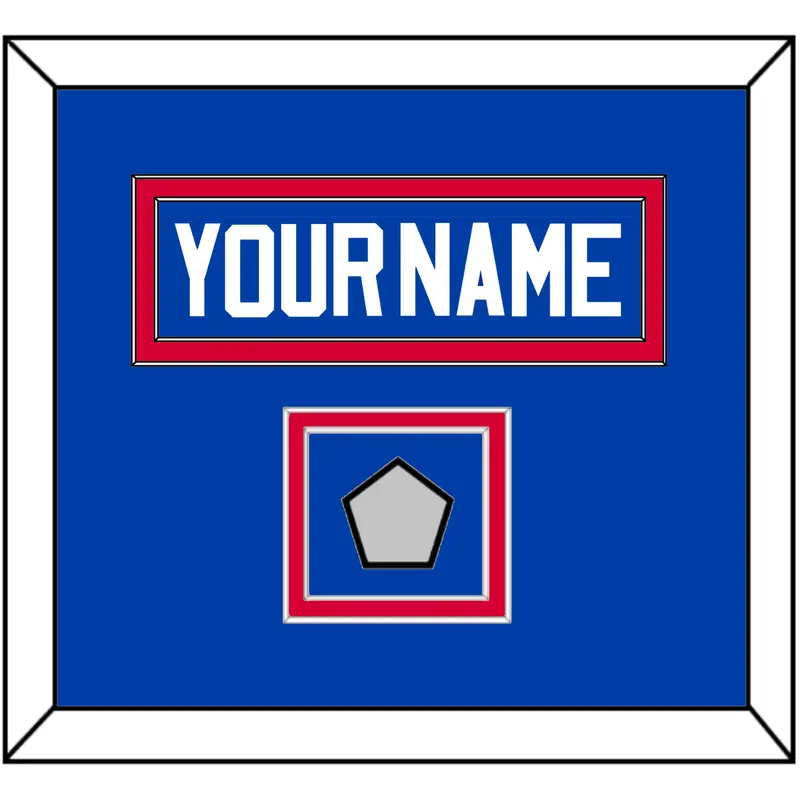 Detroit Name & Finals Patch - Road Blue (1981-1996) - Double Mat 2