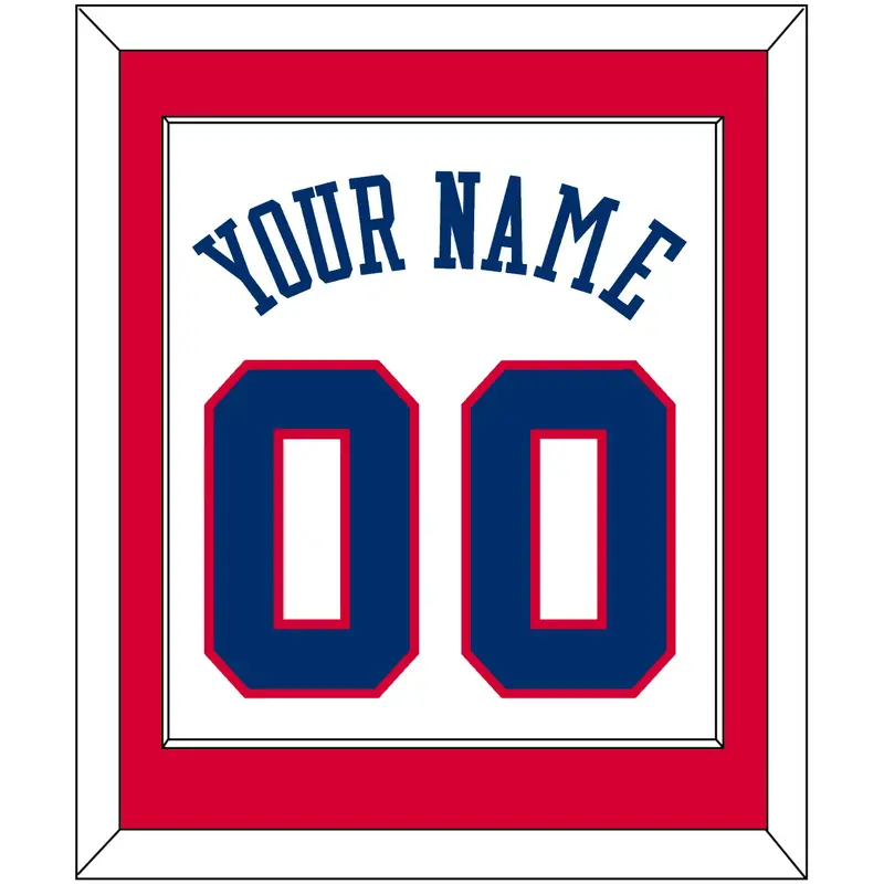 Philadelphia Name & Number - Home White (1978-1991) - Single Mat 1