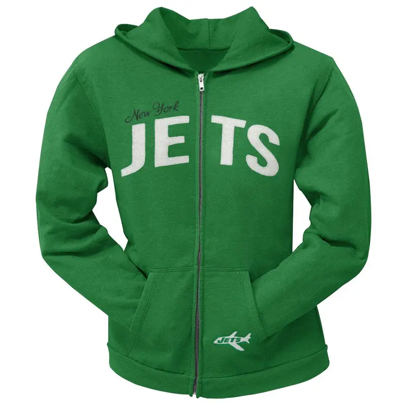 New York Jets - Pep Rally Premium Juniors Full Zip Hoodie