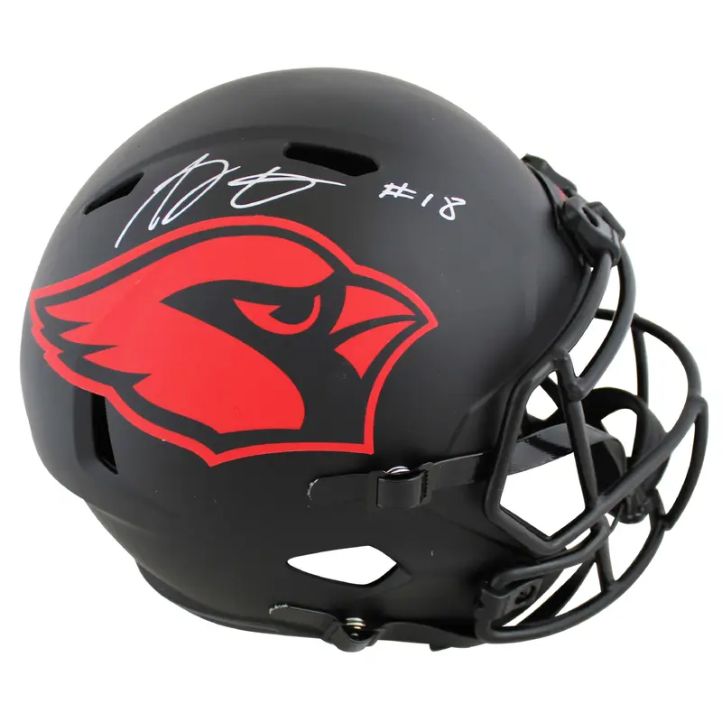 Cardinals A.J. Green Signed Eclipse Full Size Speed Rep Helmet BAS Witnessed