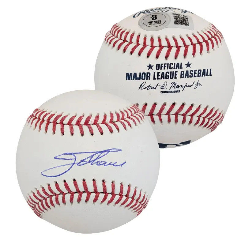 Indians Jim Thome Authentic Signed Manfred Oml Baseball BAS Witnessed