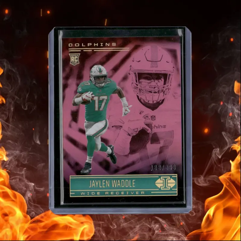 2021 Panini Illusions Jaylen Waddle Pink Rookie 188/399 #66