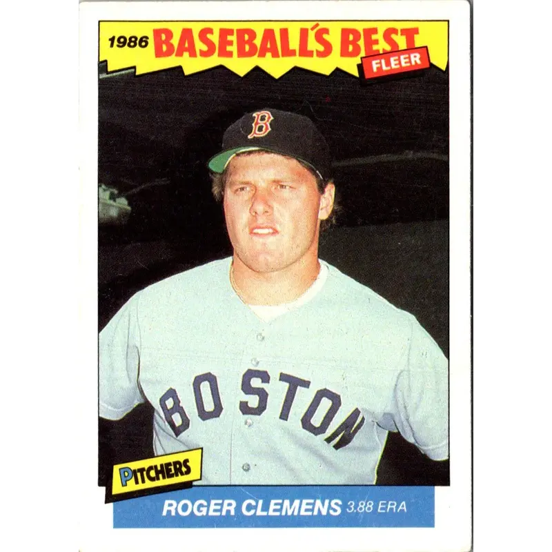 1986 Fleer Baseball's Best Sluggers vs. Pitchers Roger Clemens #7