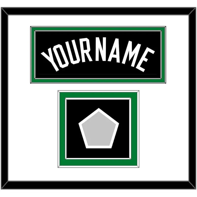 Boston Name & Finals Patch - Black Statement - Double Mat 1