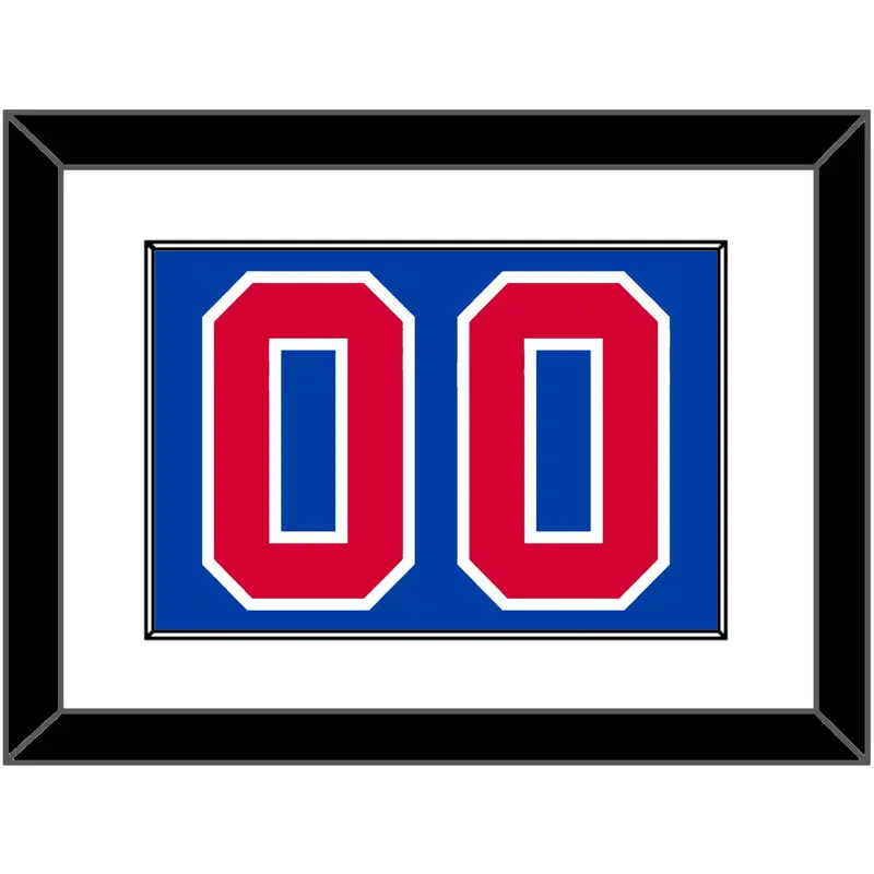 Detroit Number - Road Blue (1981-1996) - Single Mat 1