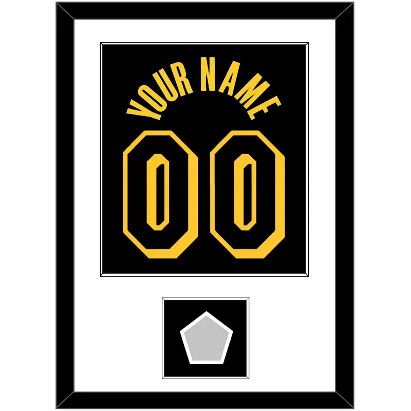 Los Angeles Name & Number With Trophy Patch - Black Mamba (2017-2018, 2020) - Single Mat 1