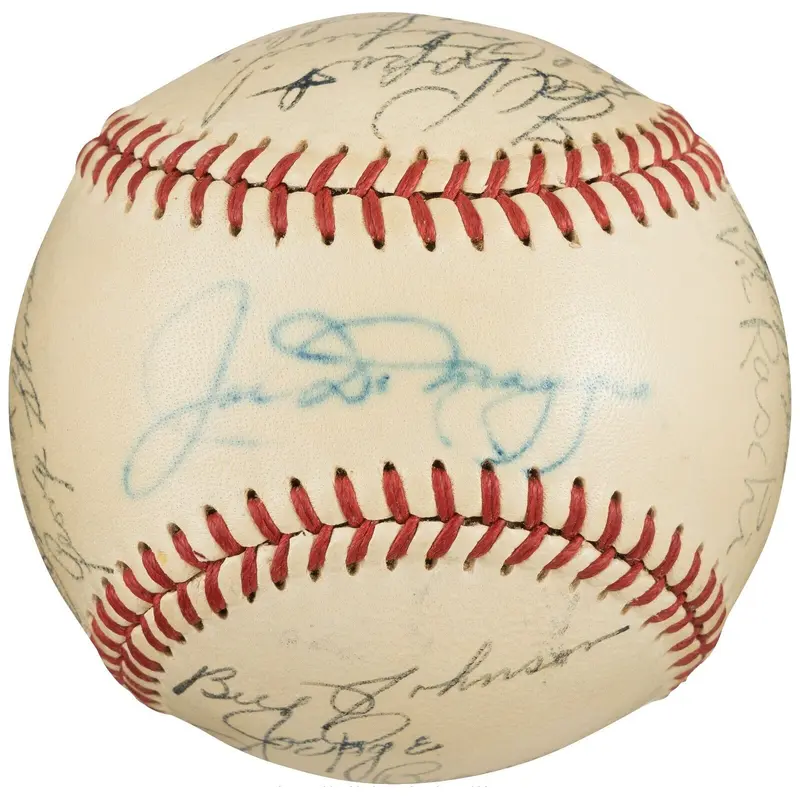 1949 New York Yankees World Series Champs Team Signed Baseball PSA DNA & Beckett