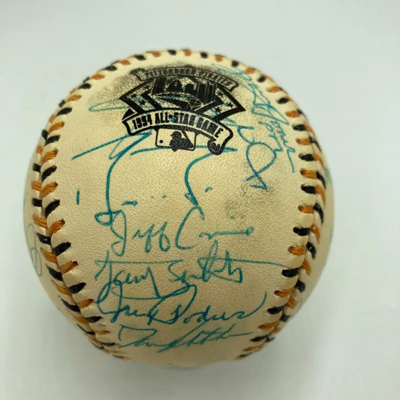 1994 All Star Game National League Team Signed Baseball Barry Bonds PSA DNA COA