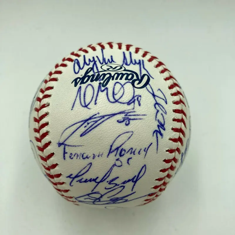 2007 Detroit Tigers Team Signed Baseball Justin Verlander Ivan Rodriguez JSA COA