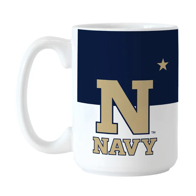 Naval Academy 15oz Colorblock Sublimated Mug