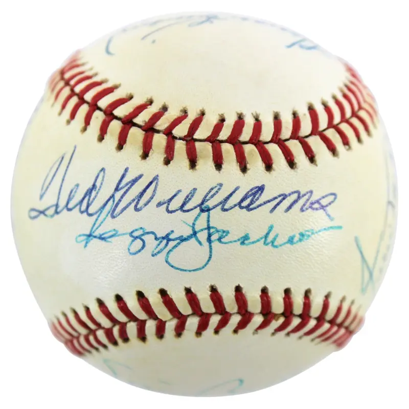 500 Home Run Club (11) Mantle, Williams, Aaron Signed Oal Baseball BAS #Z71356