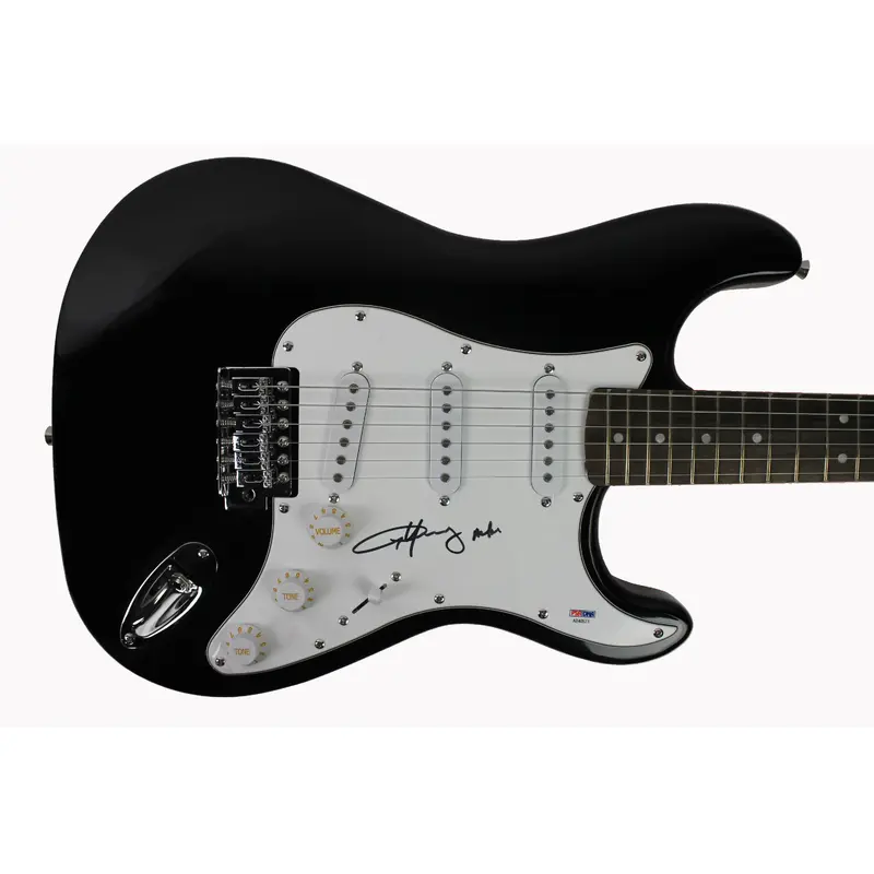 Angus Young "AC/DC" Authentic Signed Black Electric Guitar PSA/DNA #AB40523