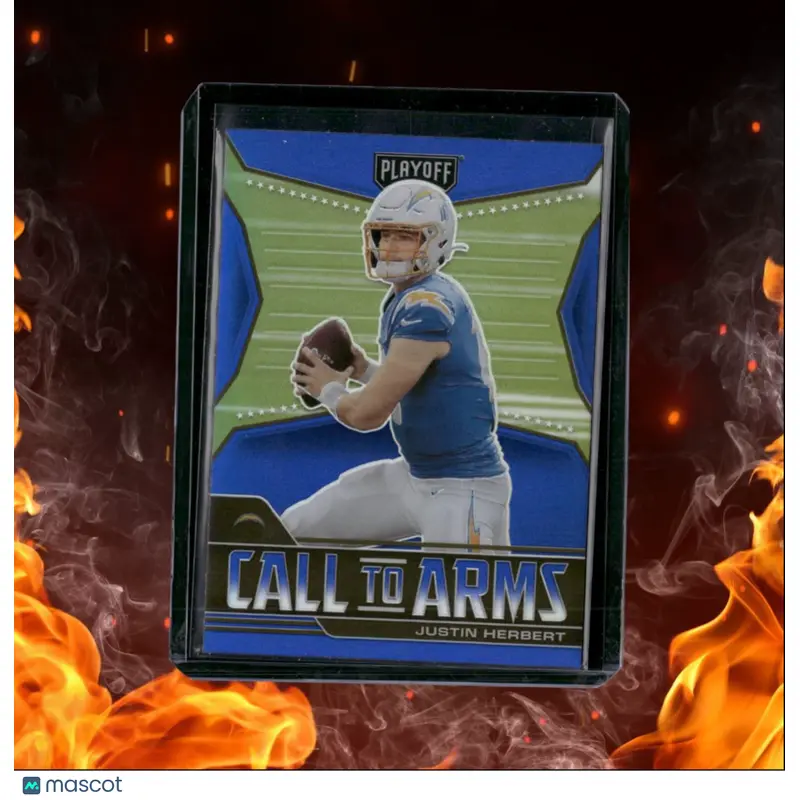 2021 Panini Playoff Justin Herbert  Call to Arms Silver Prizm #CA-JHE