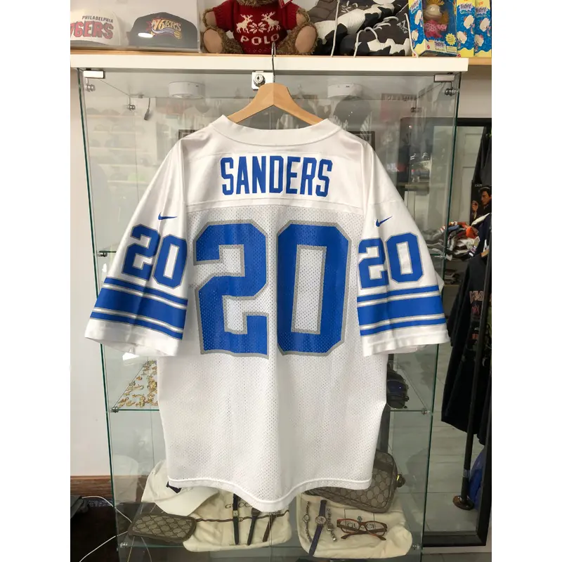 Vintage Nike Detroit Lions Barry Sanders Football Jersey Size XL