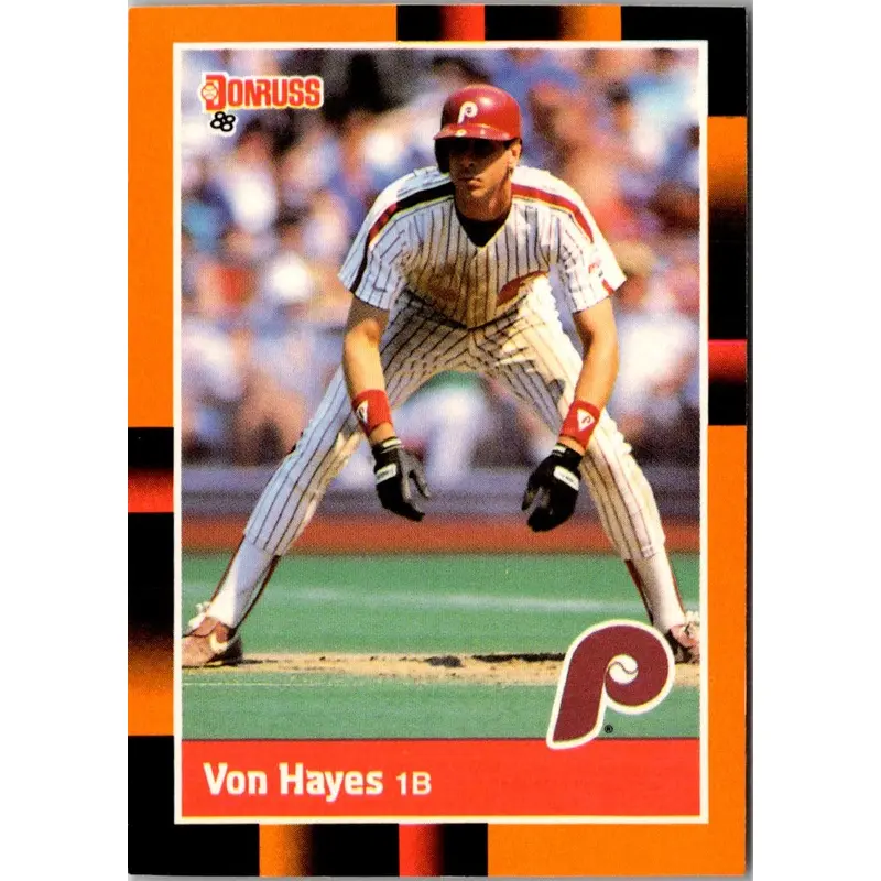 1988 Donruss Baseball's Best Von Hayes #128