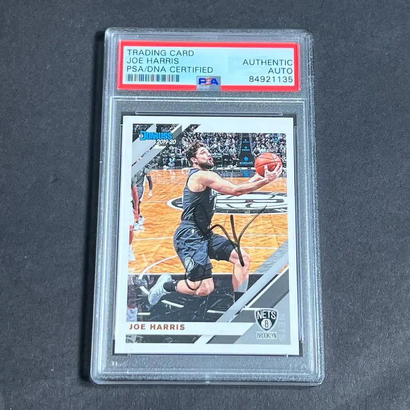 2019-20 Panini Donruss #20 Joe Harris Signed Card AUTO PSA Slabbed Nets
