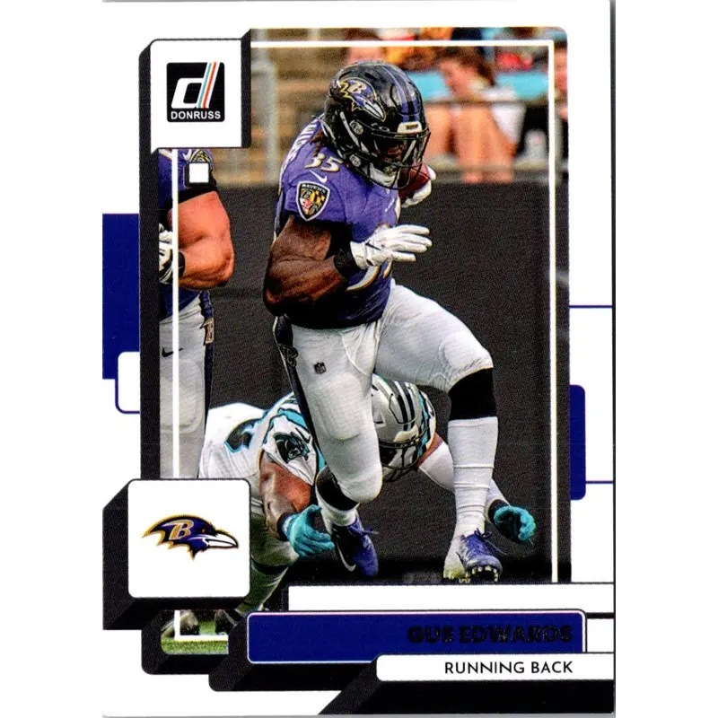 2022 Donruss Blue Press Proof Gus Edwards #191