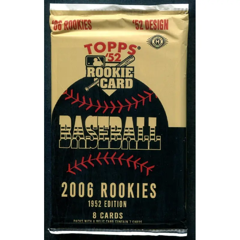 2006 Topps '52 Rookies Card Baseball Unopened Pack (Hobby) (8)