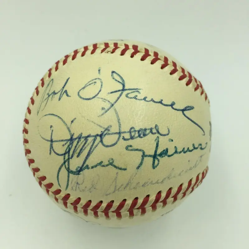 George Sisler Stan Musial Dizzy Dean Haines Ken Williams Signed Baseball PSA DNA