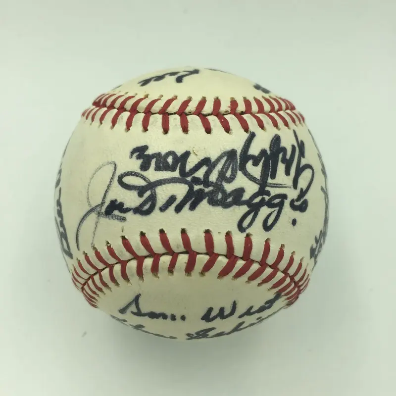 Joe Dimaggio Elston Howard Lefty Grove Hall Of Fame Signed Baseball PSA DNA COA