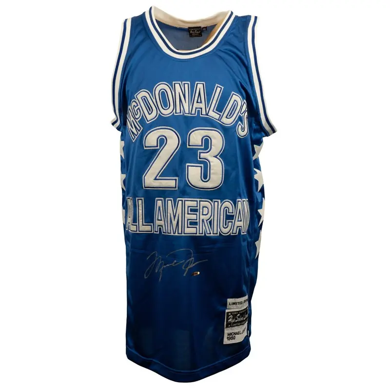 Michael Jordan Signed 1980 McDonald's All-American High School Jersey UDA COA