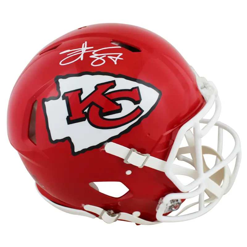 Chiefs Travis Kelce Authentic Signed Full Size Speed Proline Helmet BAS Witness