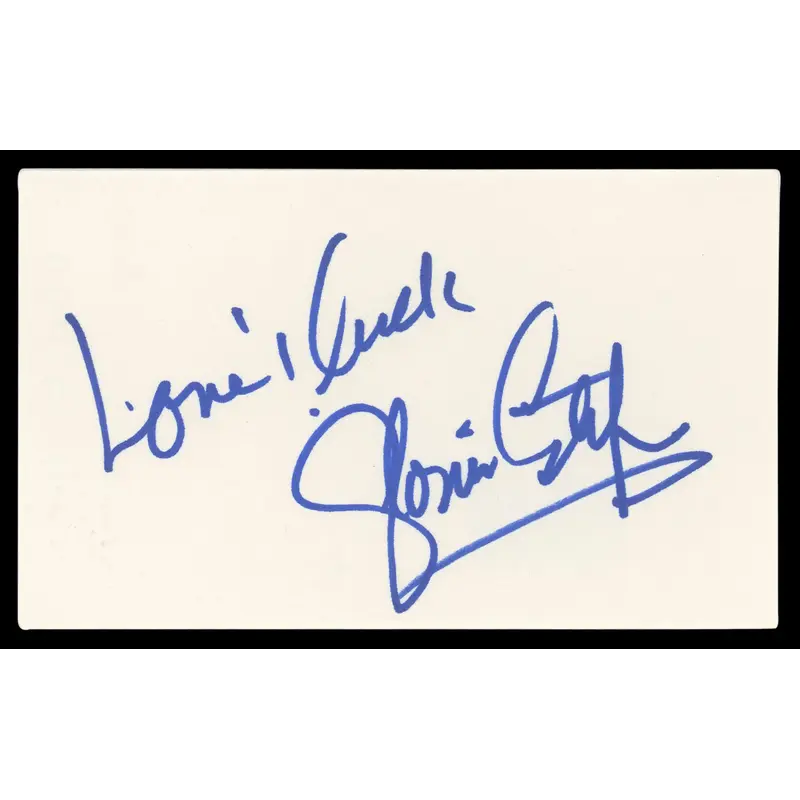 Gloria Estefan Miami Sound Machine Authentic Signed 3x5 Index Card BAS #BL98523
